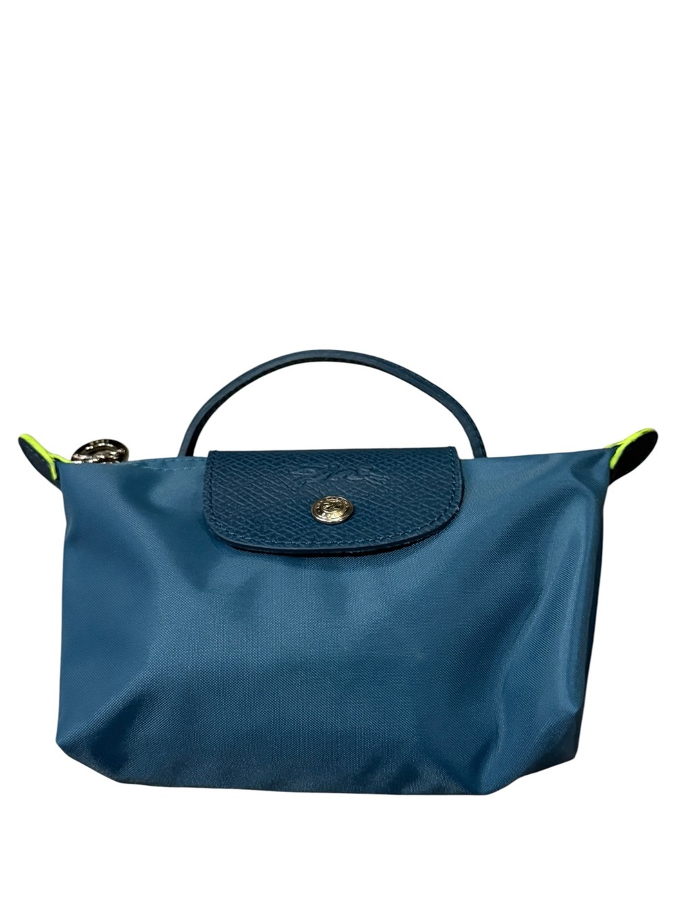 NWOT Longchamp Mini Handbag Deep Teal Longchamp Pouch LE PLIAGE GREEN PEACOCK - Picture 3 of 8